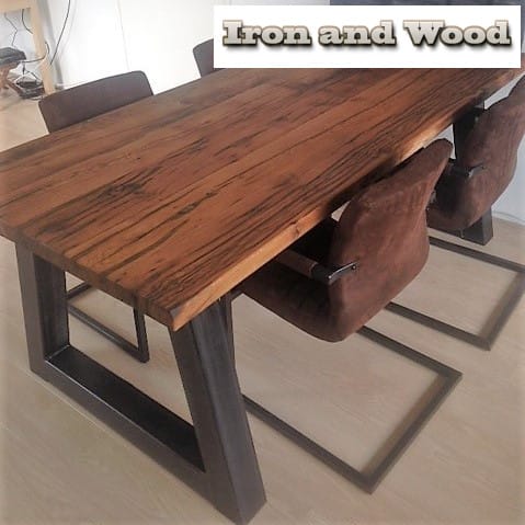 Stoere industriële tafel "Boston"