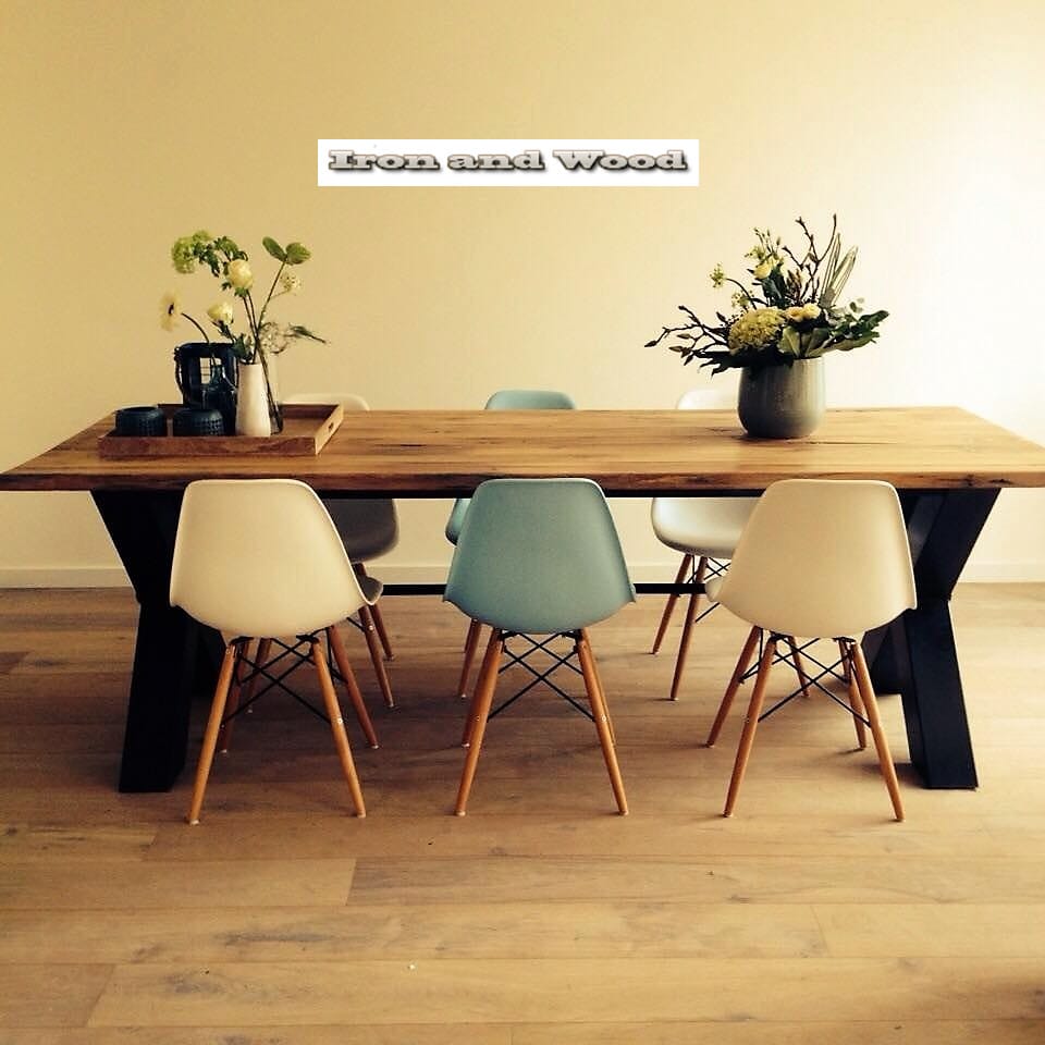 Robuuste industriële tafel "Kansas" - Afbeelding 4
