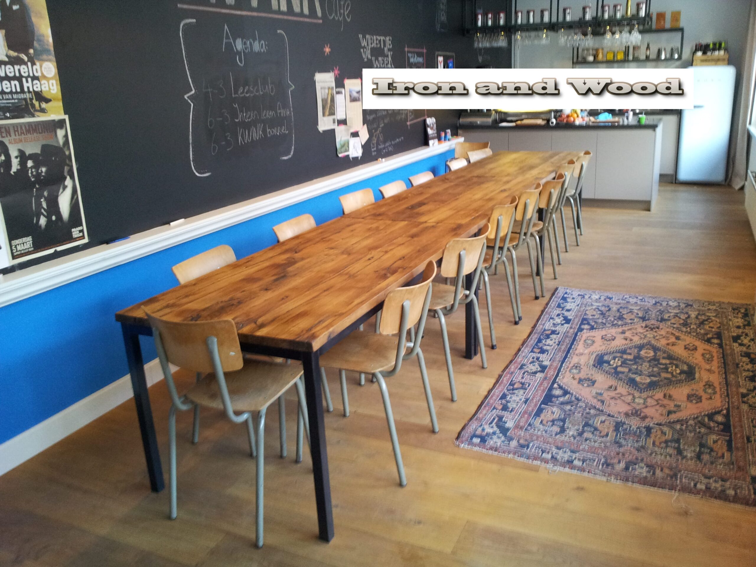 Industriële tafel "Liverpool" - Afbeelding 2