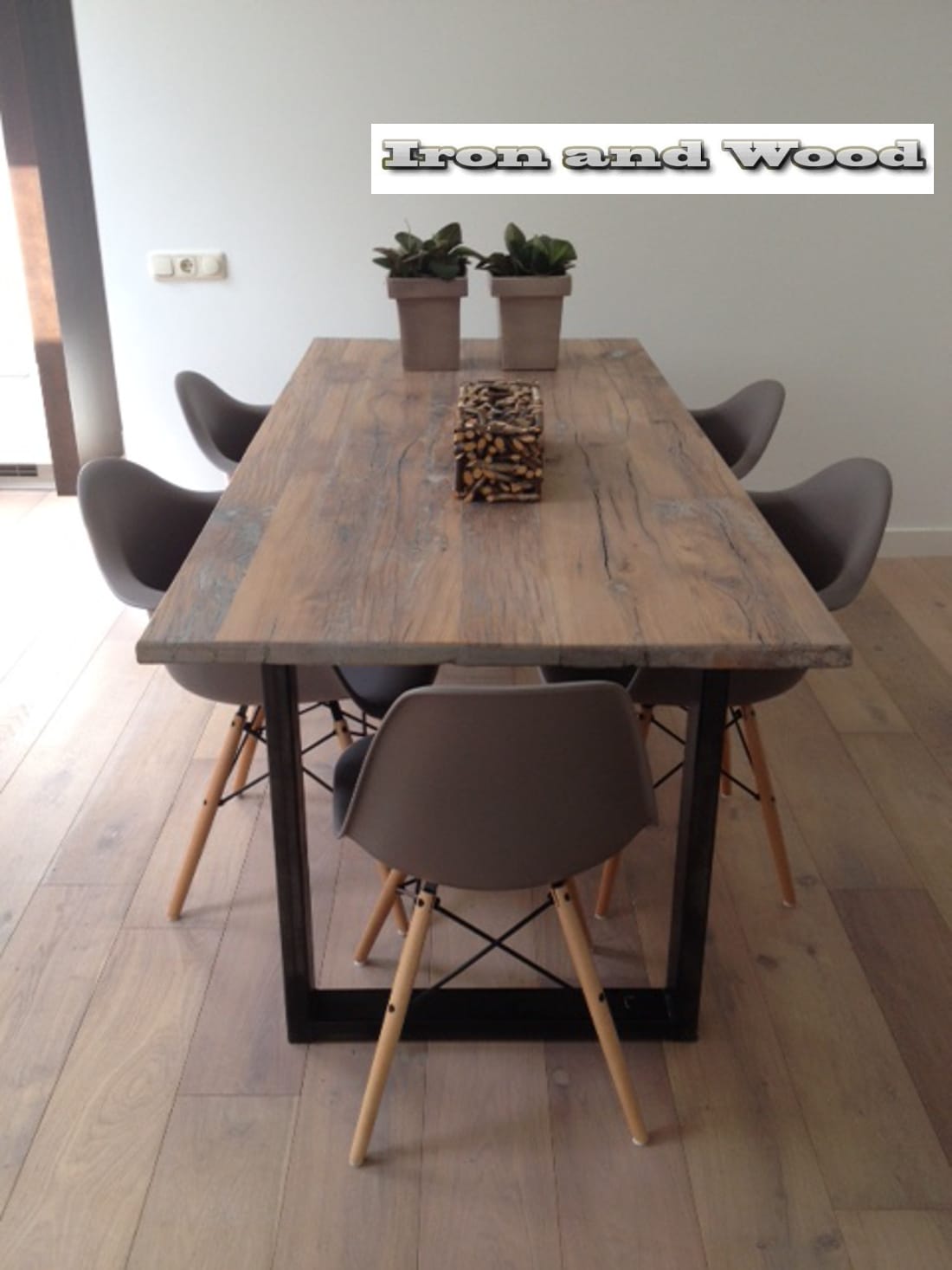 Industriële tafel "Nashville" - Afbeelding 2