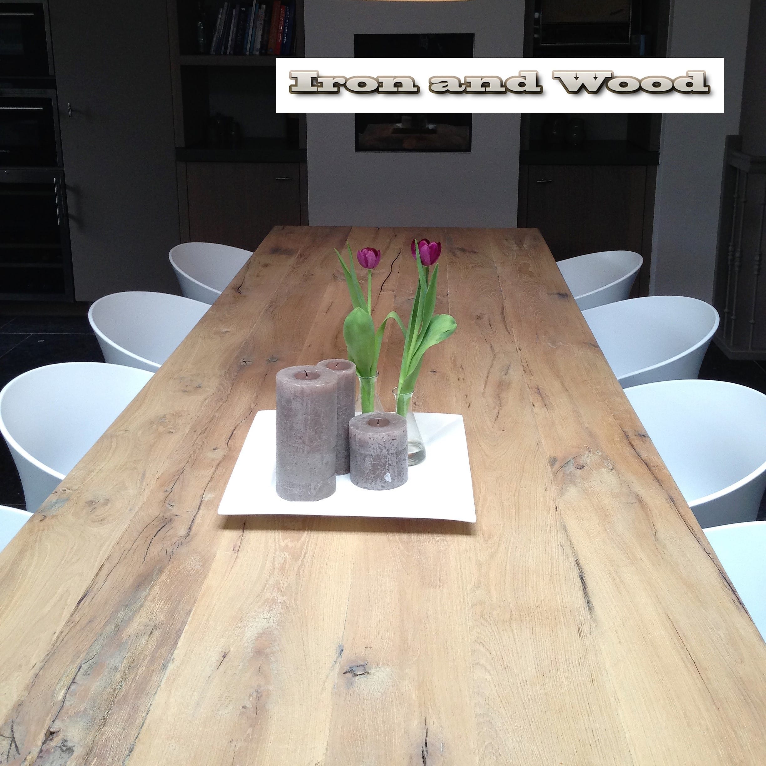 Industriële tafel "Manchester" - Afbeelding 4