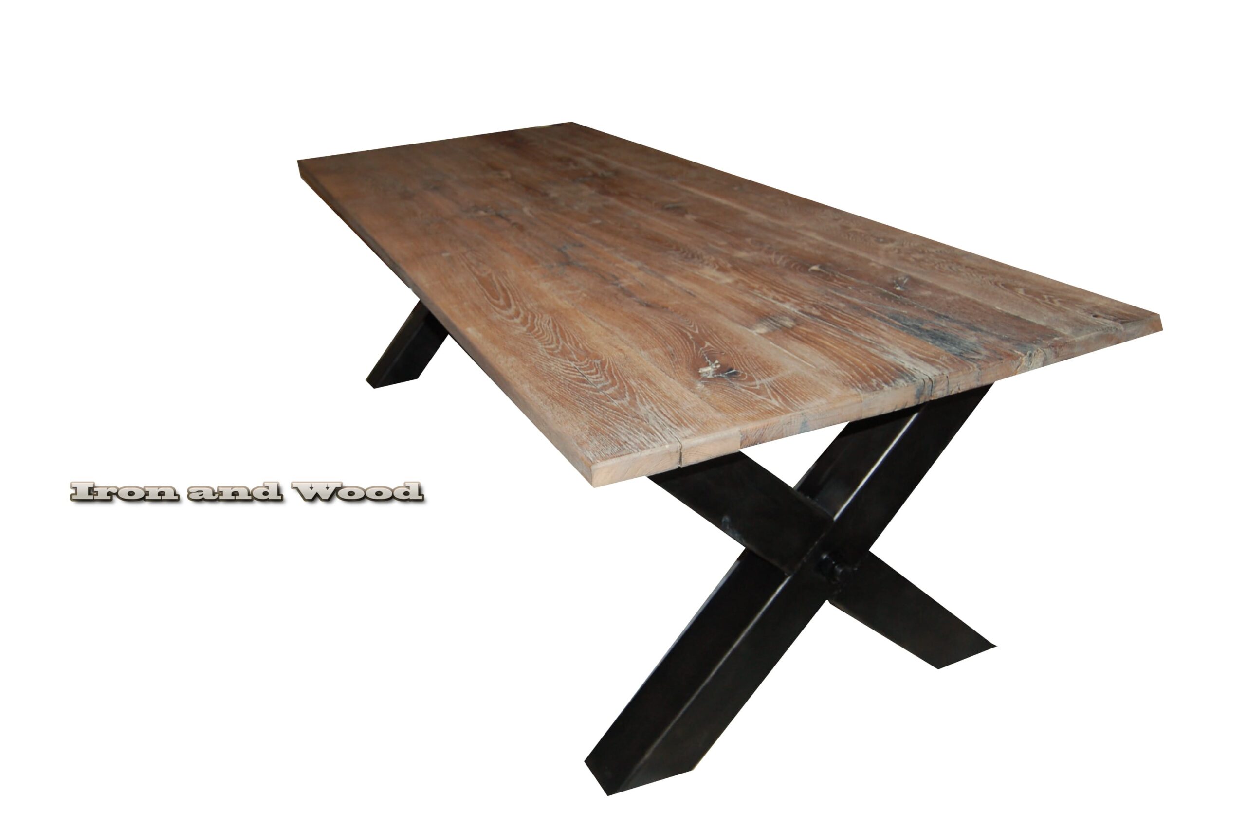 Robuuste industriële tafel "Kansas" - Afbeelding 6