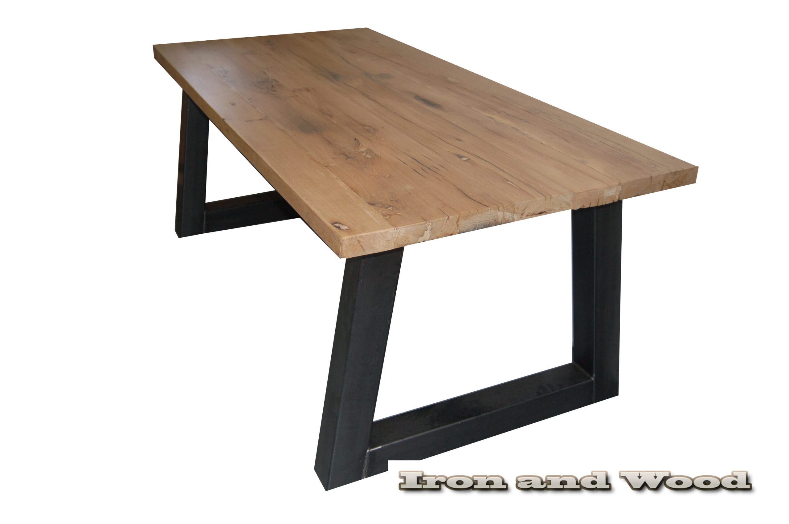 Stoere industriële tafel "Boston" - Afbeelding 8