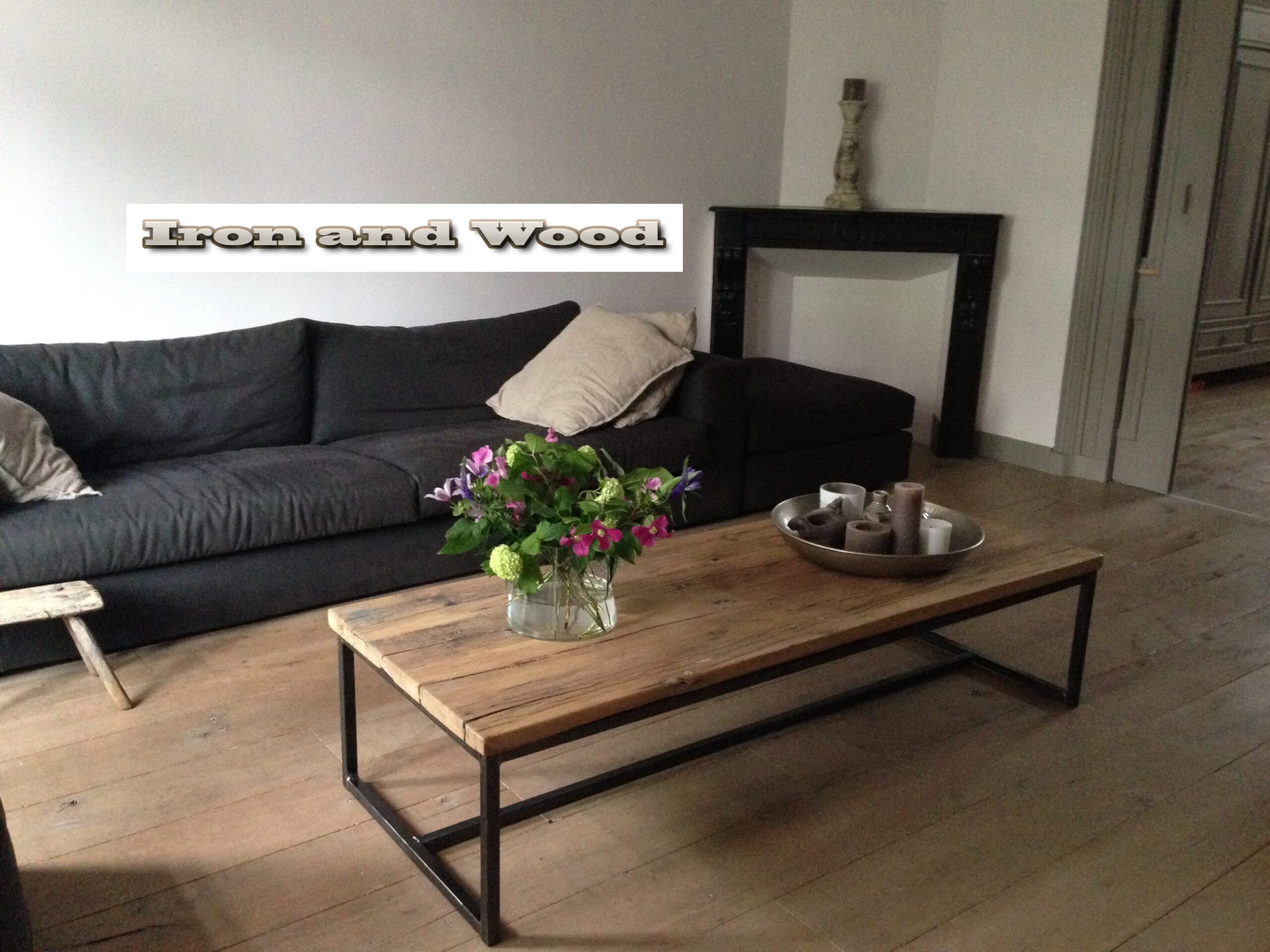 Industriële salontafel "Berlijn" - Afbeelding 2