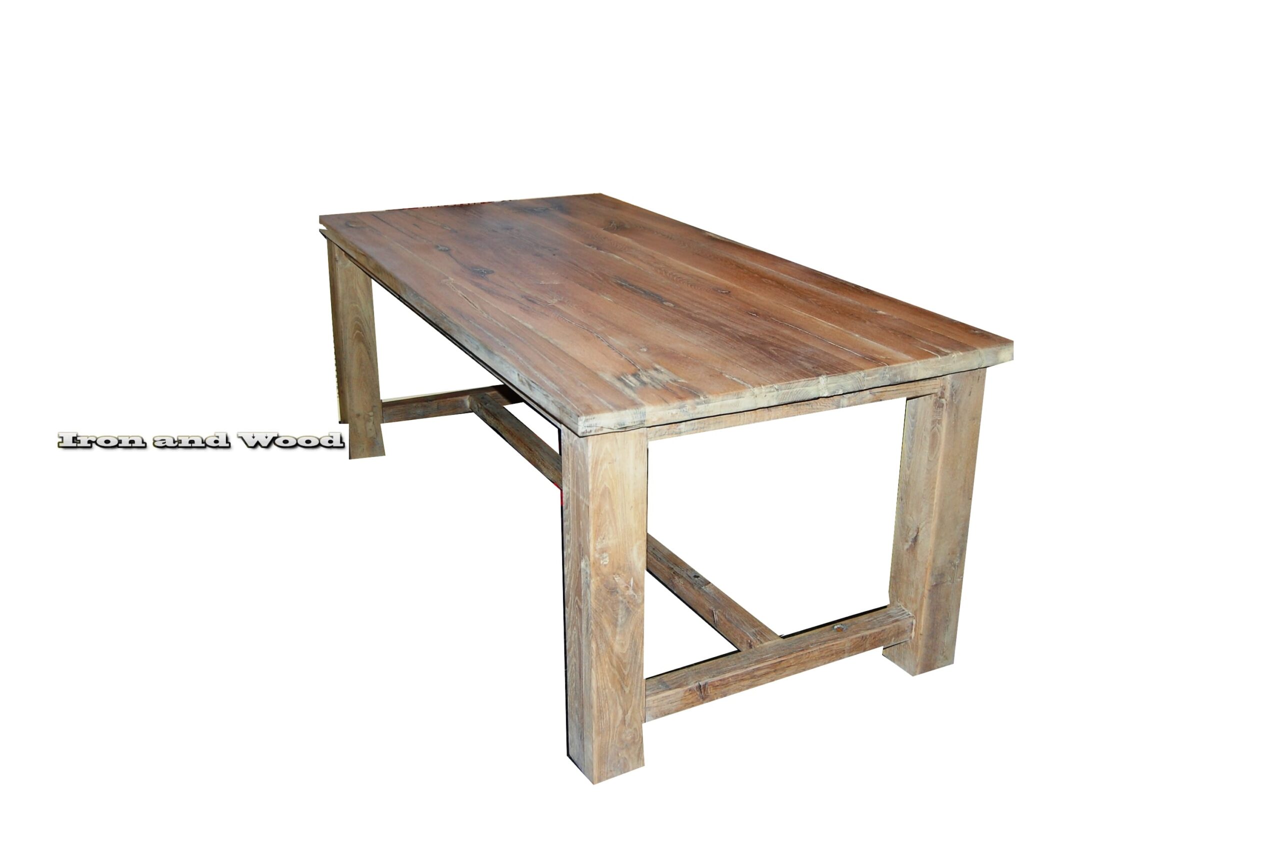 Oud eiken kloostertafel "Oslo" - Afbeelding 4
