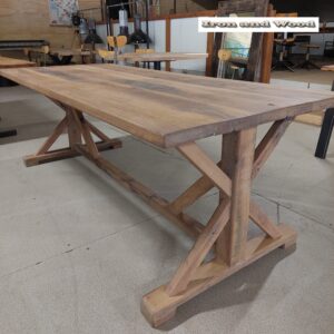 Oud eiken kloostertafel / kasteeltafel "Kopenhagen"