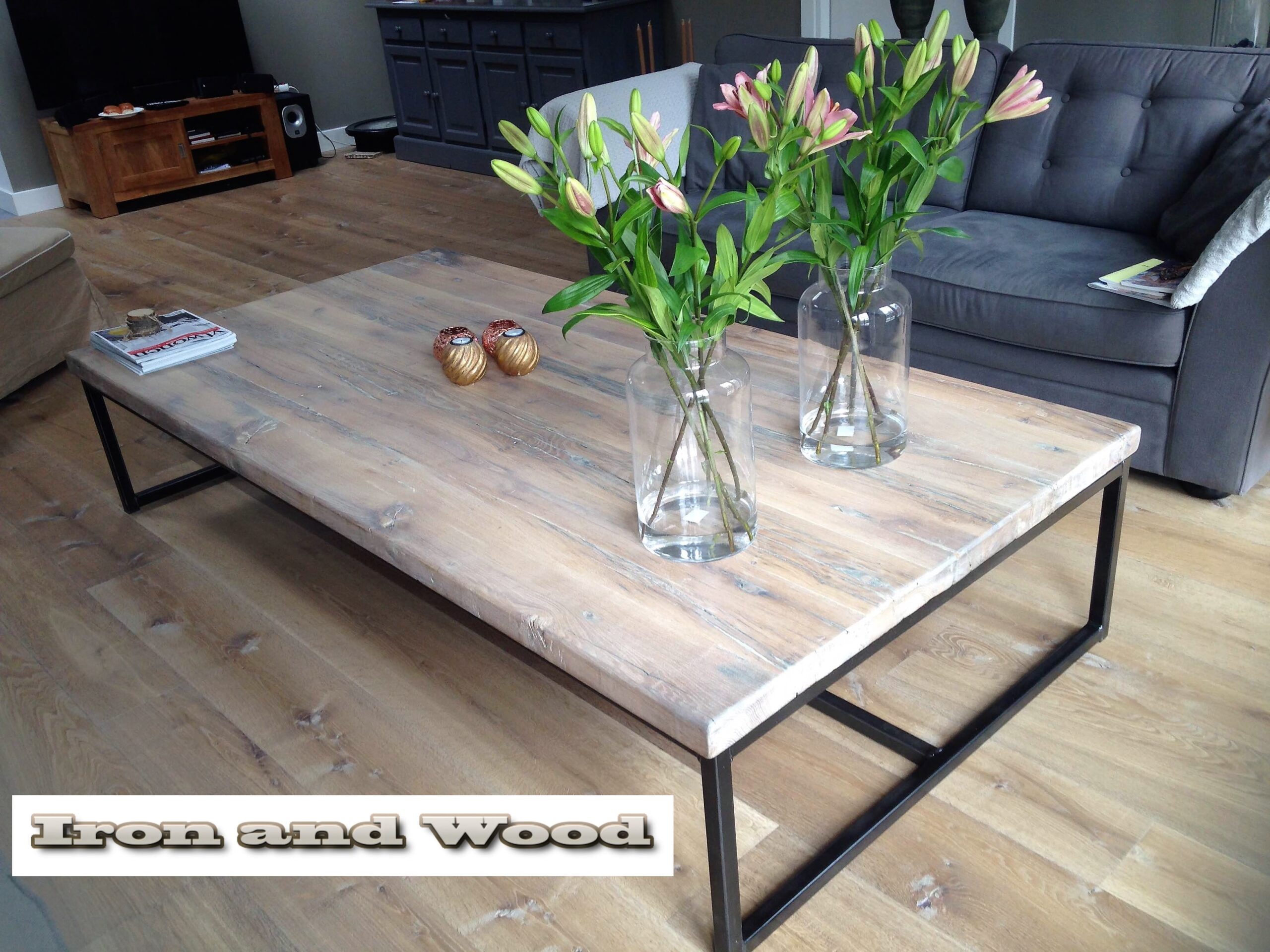 Industriële salontafel "Berlijn" - Afbeelding 7
