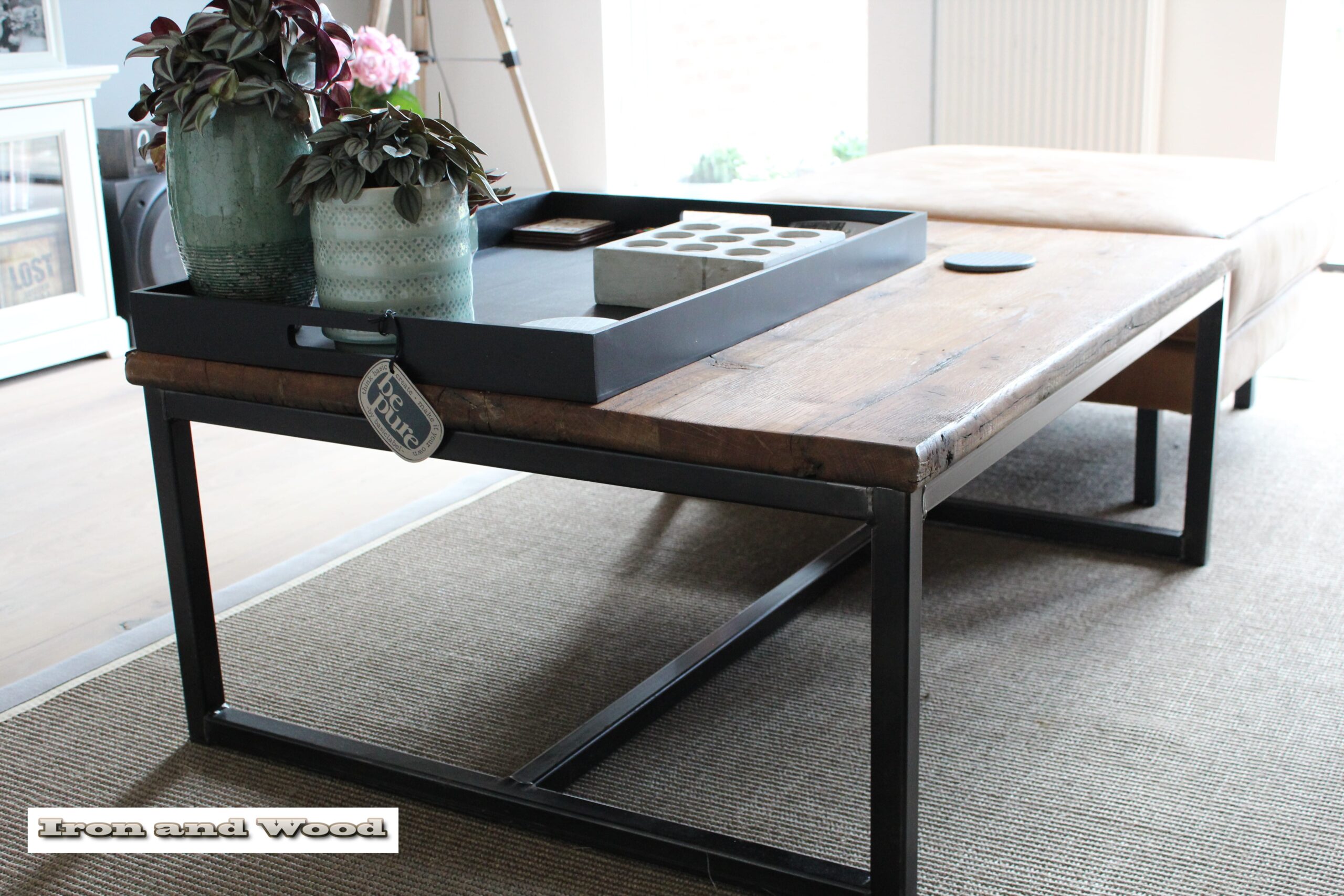 Industriële salontafel "Berlijn" - Afbeelding 8