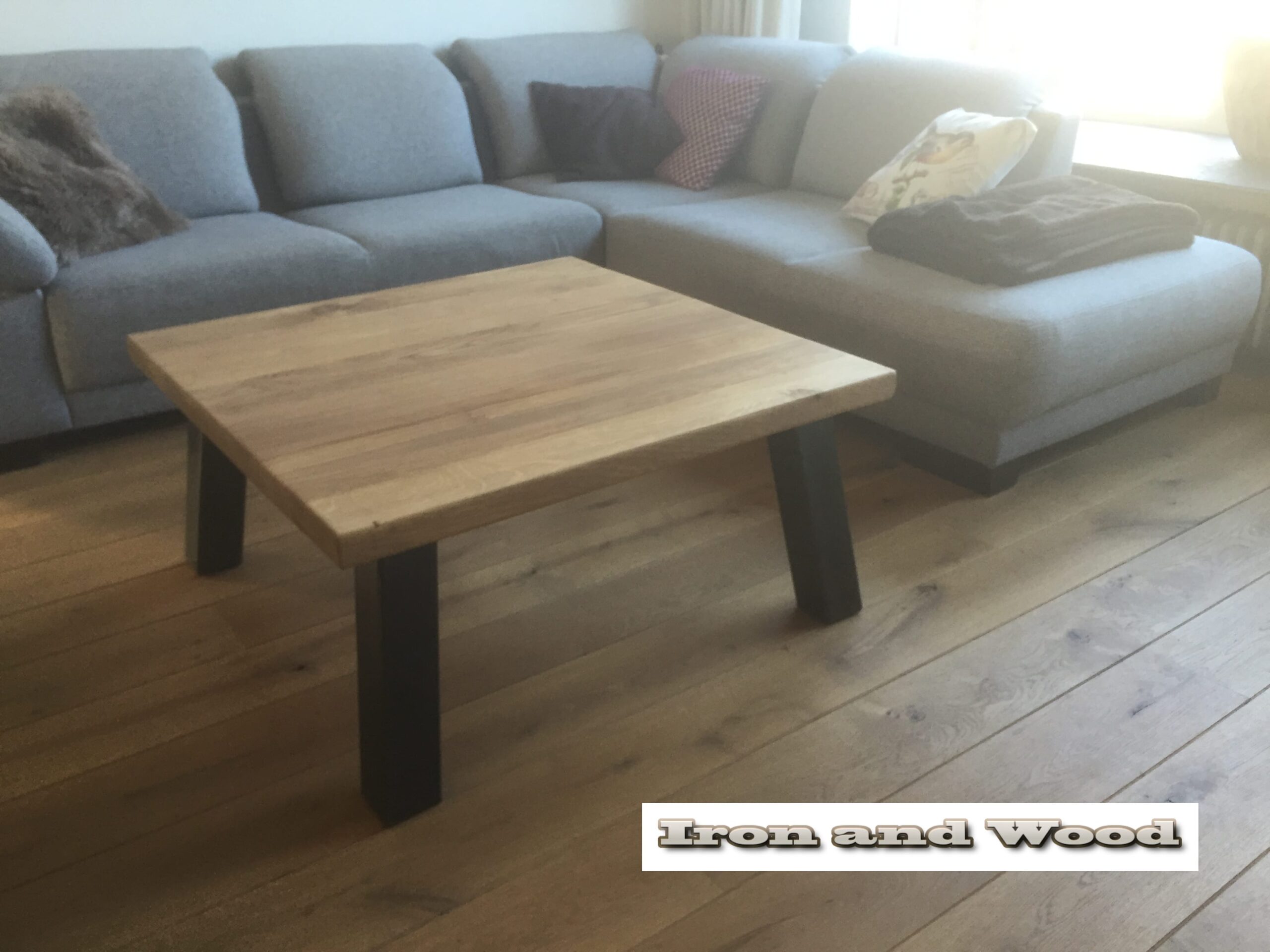 Industriele salontafel "Munchen" - Afbeelding 4