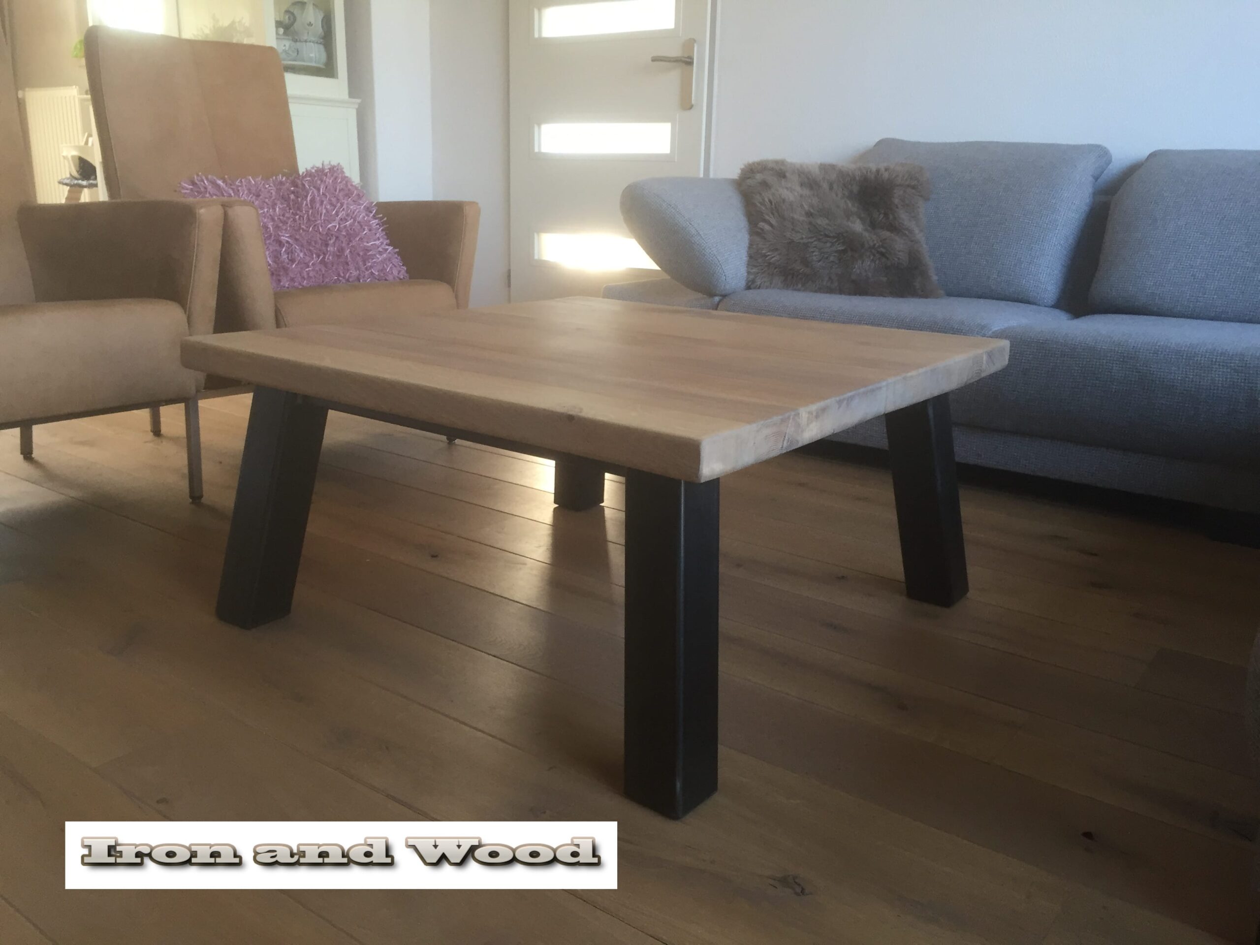 Industriele salontafel "Munchen" - Afbeelding 3
