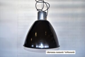 Grote zwarte industriële robuuste emaille fabriekslamp