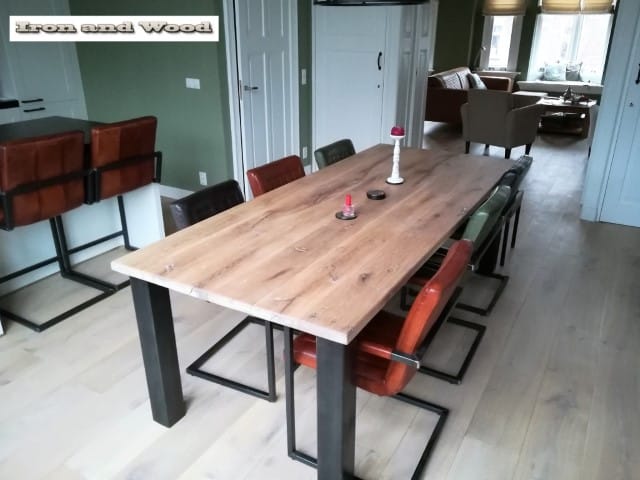 Robuuste industriële eettafel "Birmingham" - Afbeelding 3