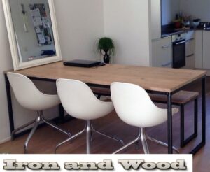 Industriële eettafel "Carolina"