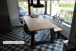 Stoere industriële tafel "Alabama"