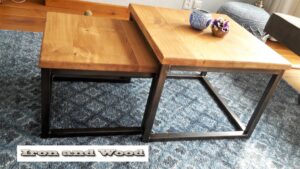 Industriële salontafel set "Dortmund"