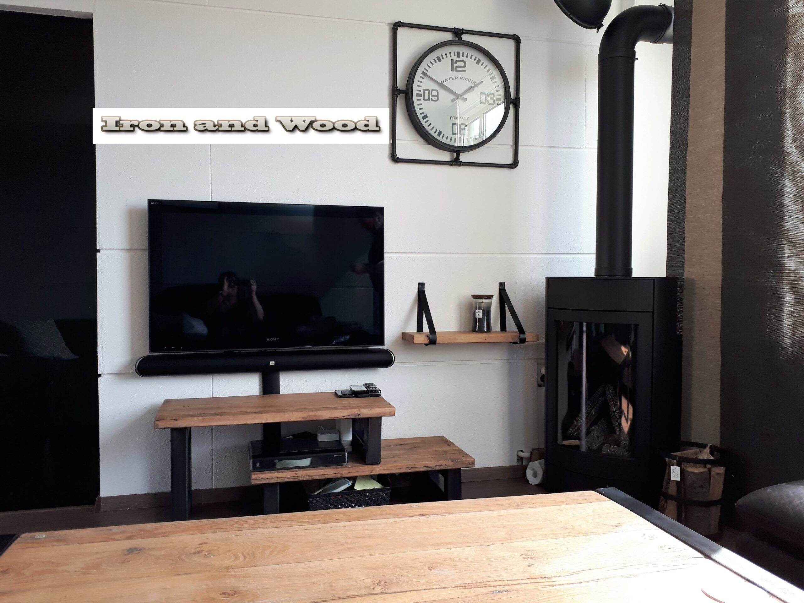 Industrieel tv meubel "Bremen" - Afbeelding 4