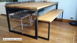 Industriële eettafel "Iowa"