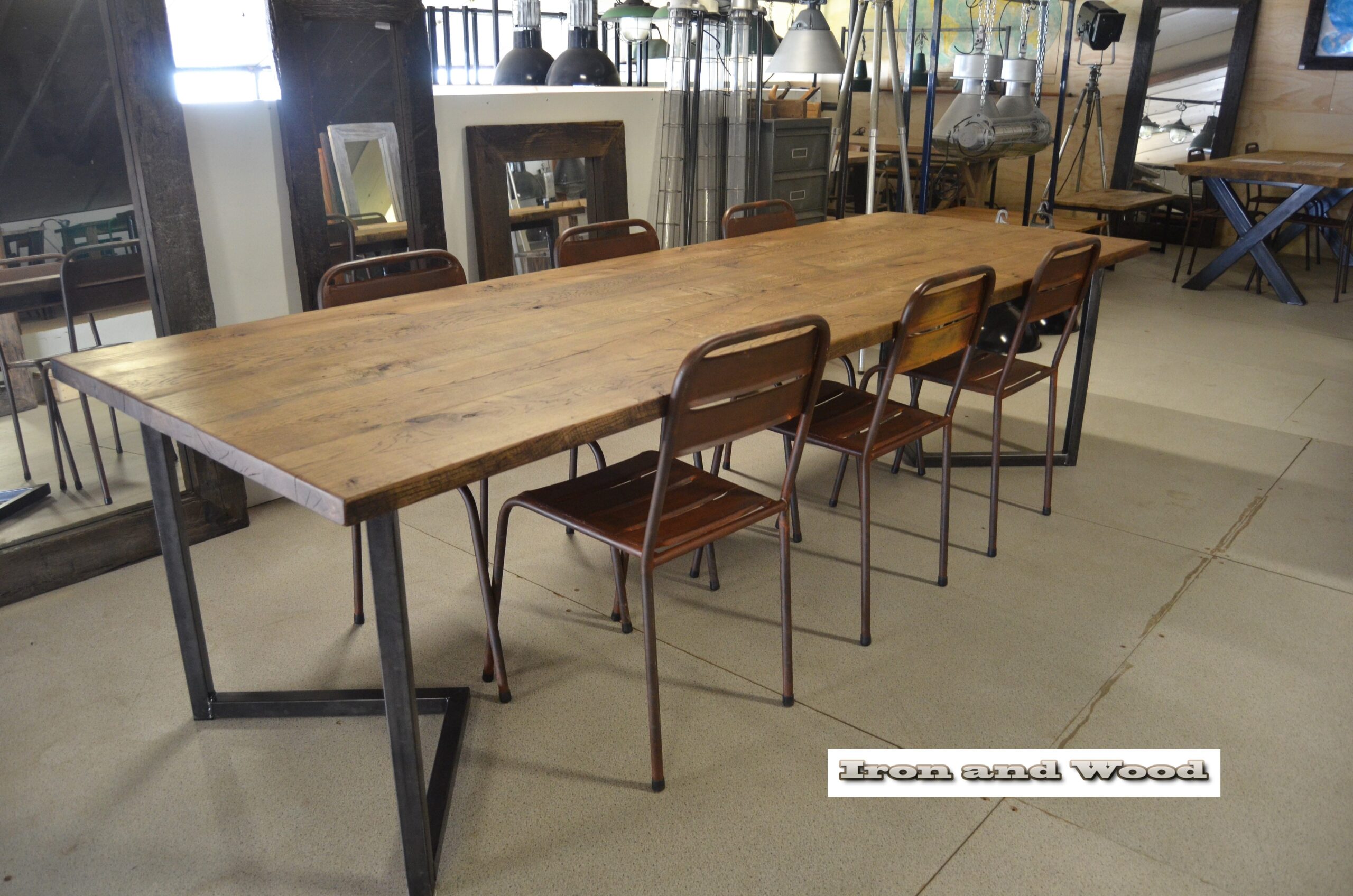 Industriële eettafel "Oxford" - Afbeelding 7