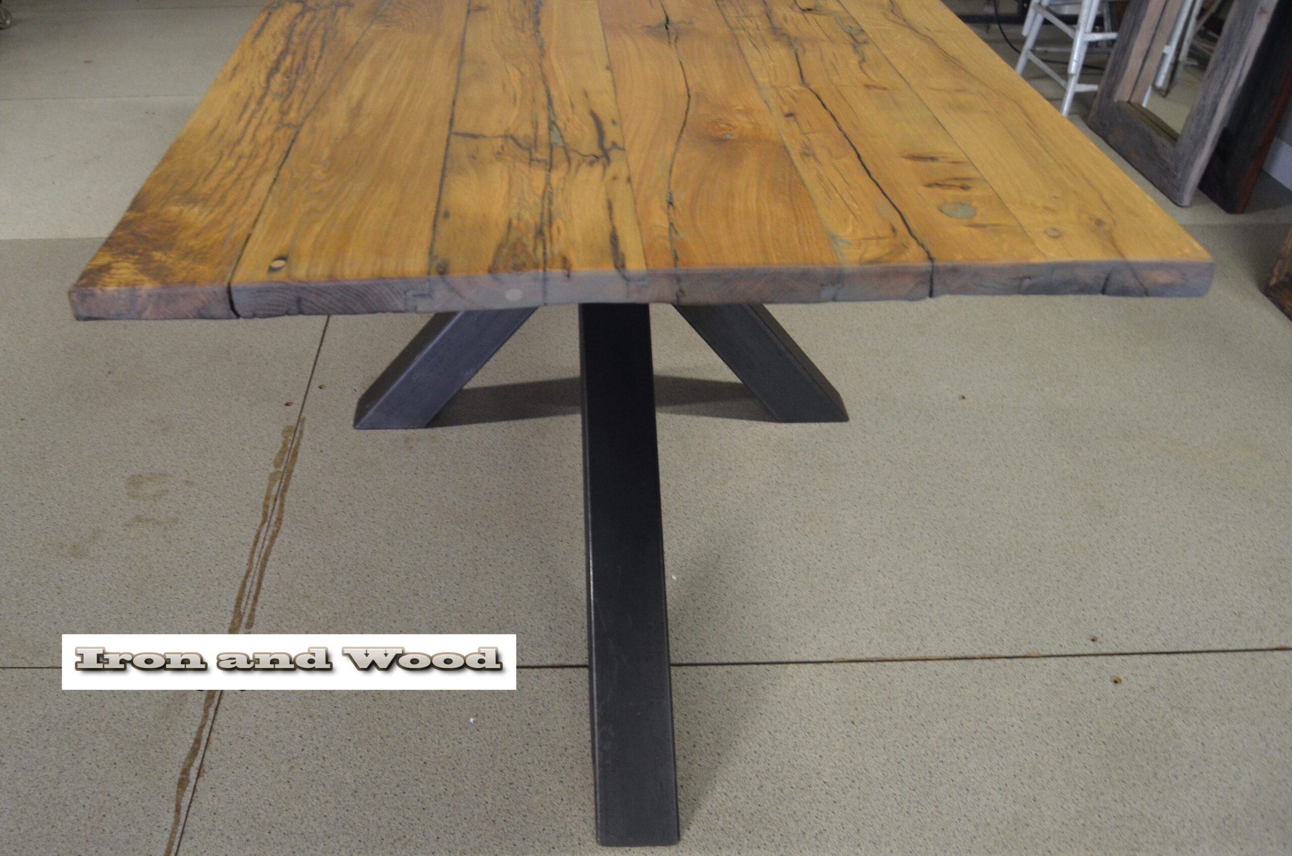 Industriële eettafel "Londen" - Afbeelding 2