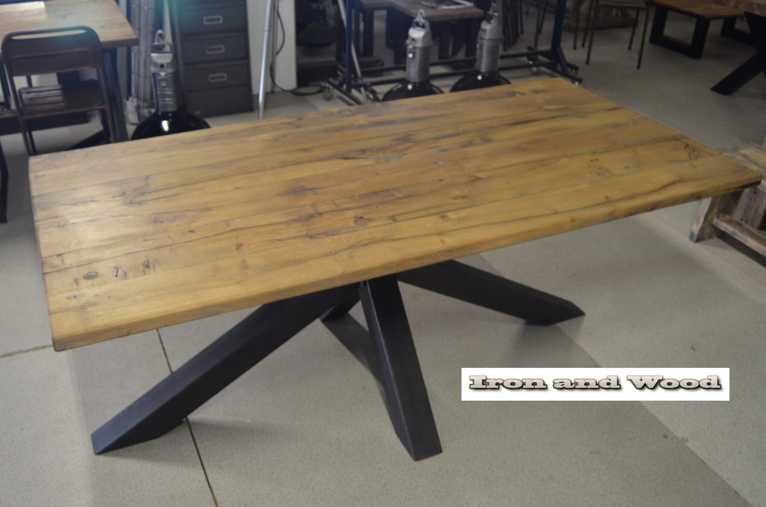 Industriële eettafel "Londen" - Afbeelding 5