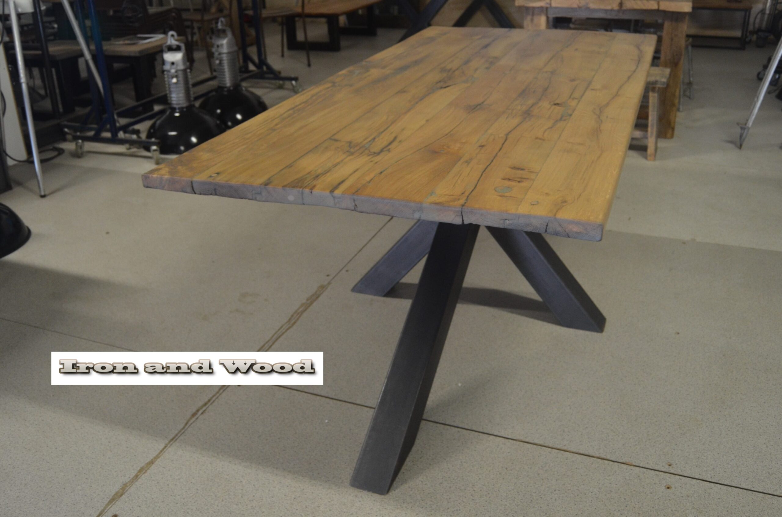 Industriële eettafel "Londen" - Afbeelding 6