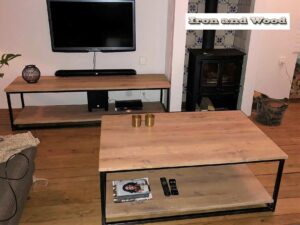 Industriële salontafel "Munster"