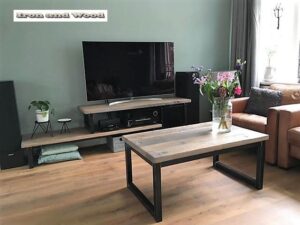 Industriële salontafel "Bonn"