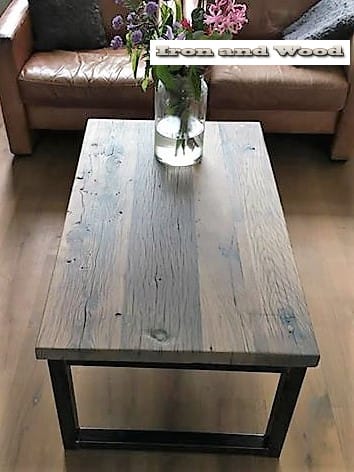 Industriële salontafel "Bonn" - Afbeelding 2