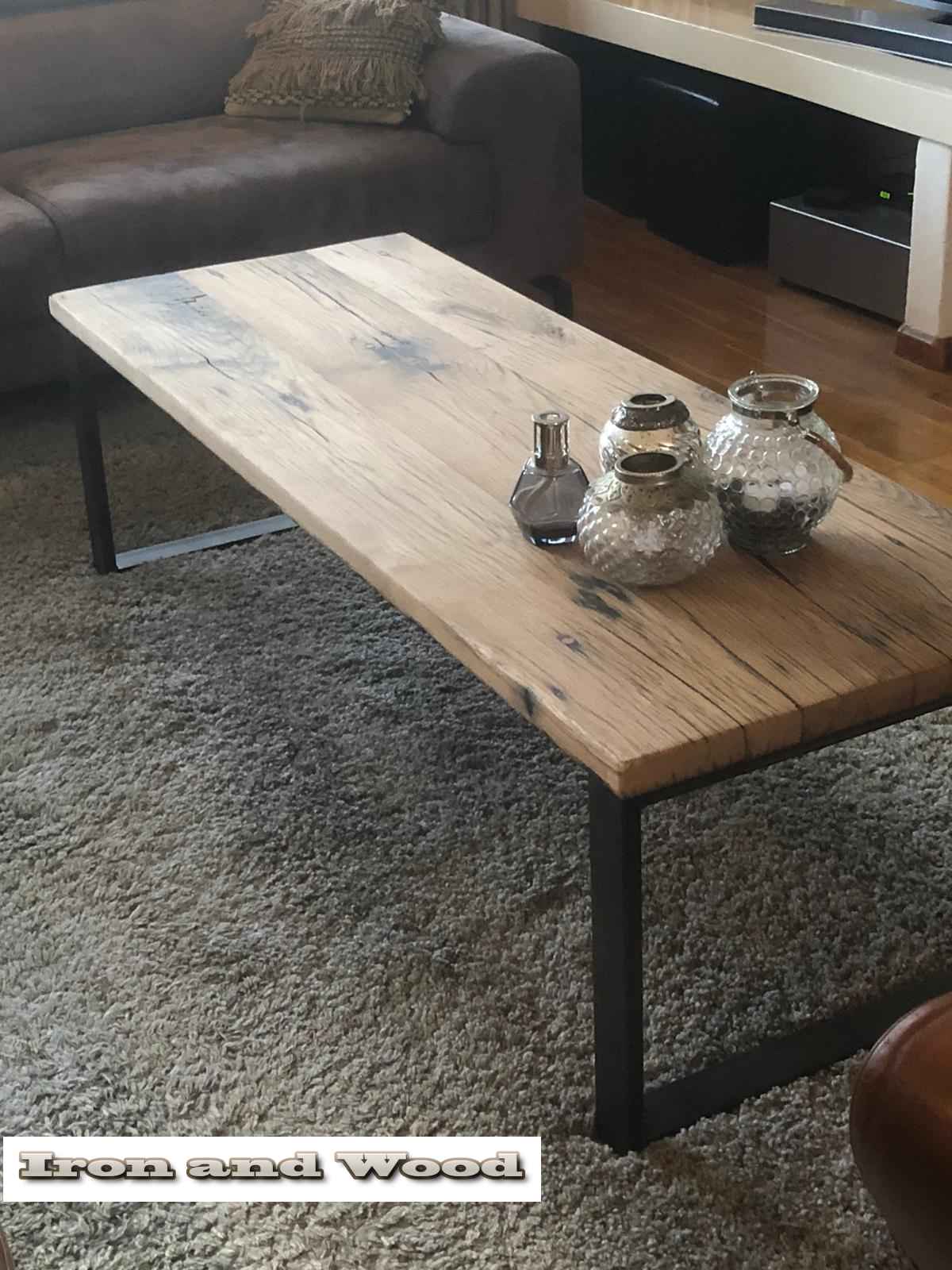 Industriële salontafel "Bonn" - Afbeelding 6