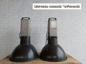 Grote grijze industriele emaille Mazda fabriekslampen / lampen