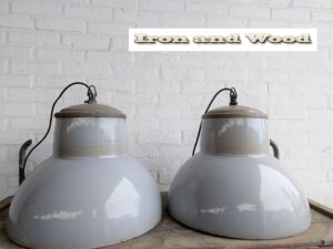 Grote industriele grijze emaille Philips lampen / fabriekslampen