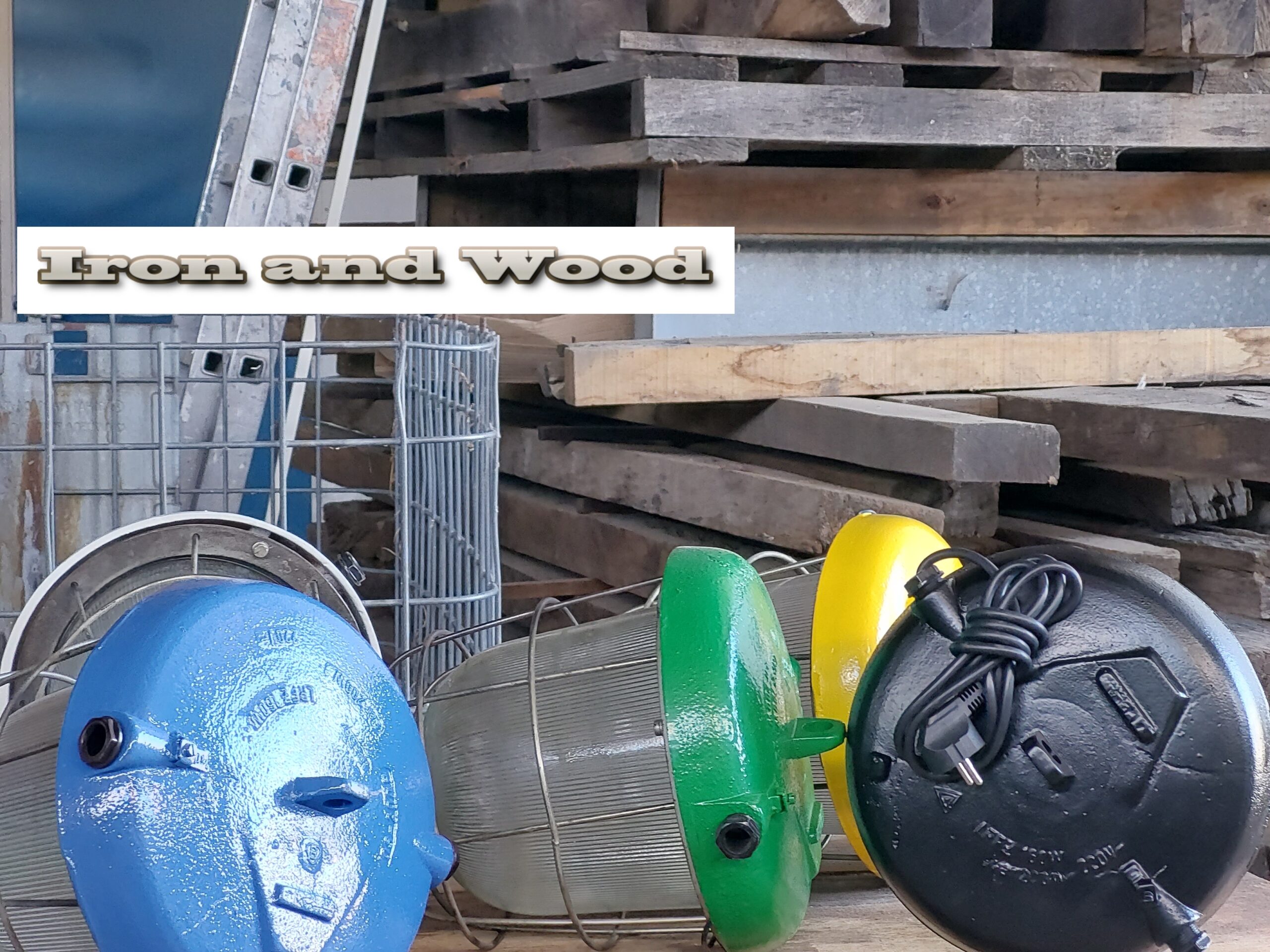 Oude industriele groene bully's / kooilampen / mijnlampen - Afbeelding 12