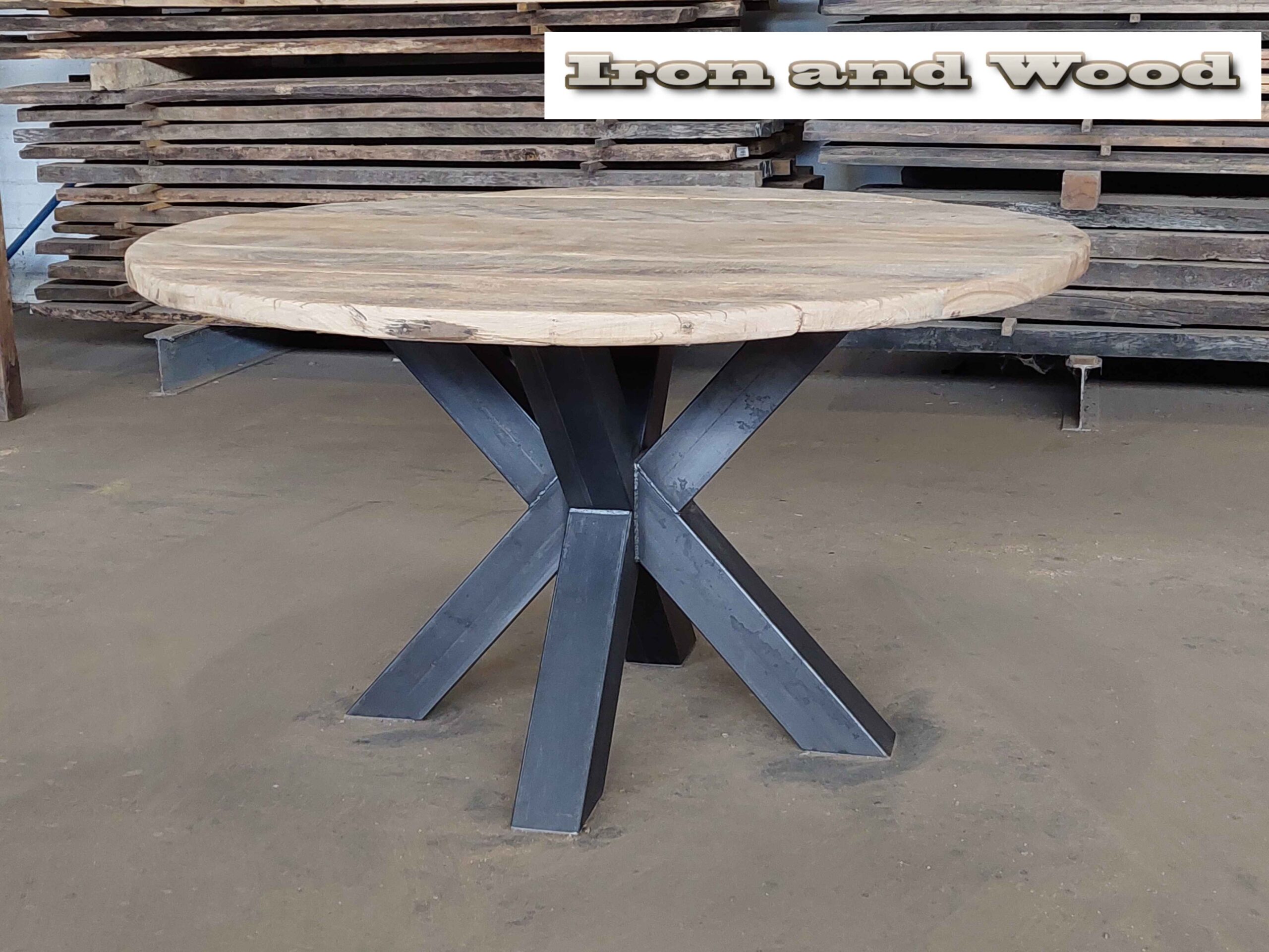Ronde industriele eettafel "Nancy" - Image 9