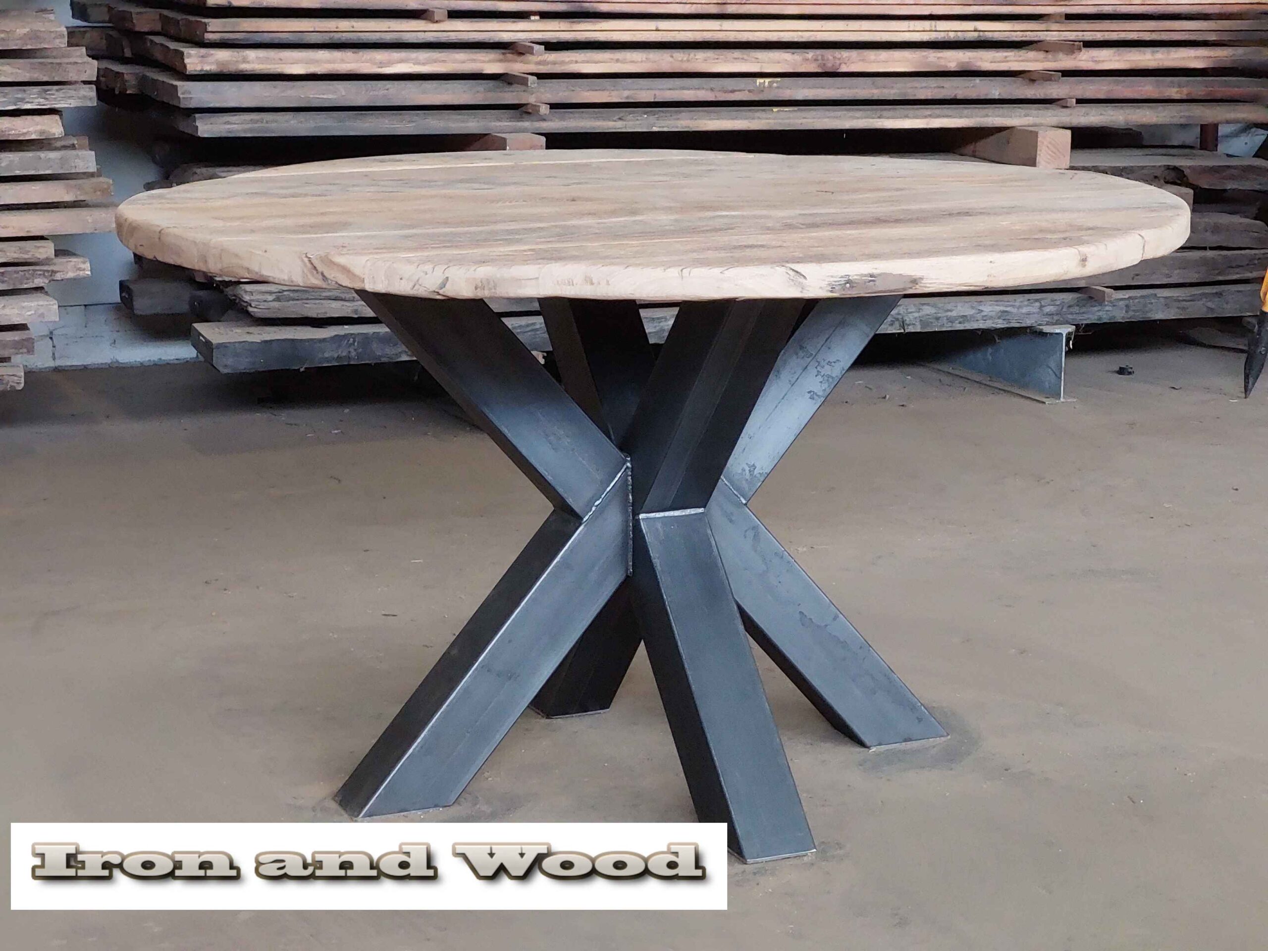 Ronde industriele eettafel "Nancy" - Image 14