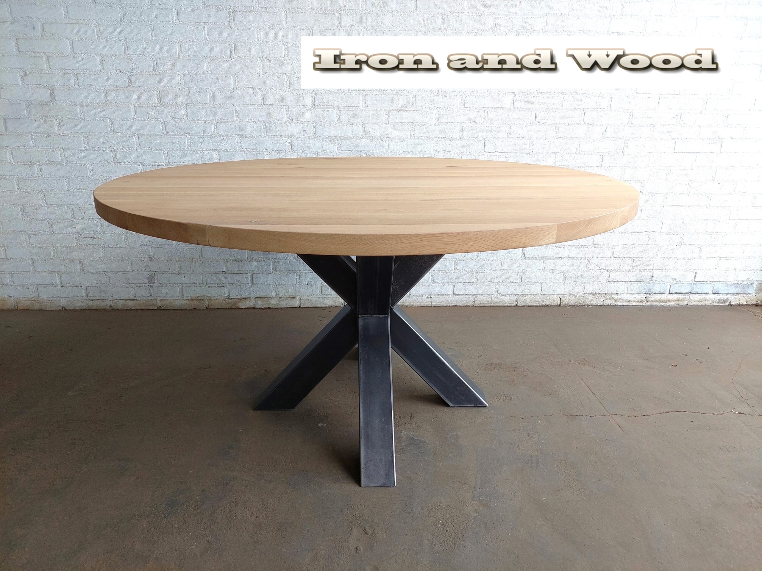 Ronde industriele eettafel "Nancy" - Image 3