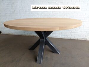 Ronde industriele  eettafel "Nancy"