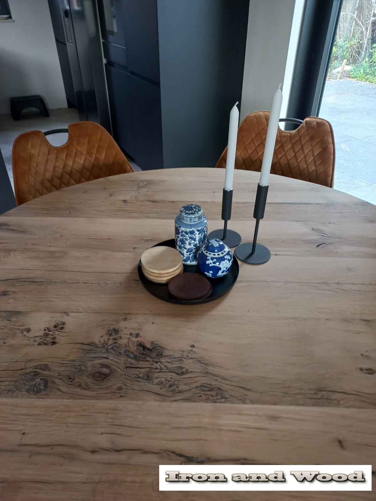 Ronde industriele eettafel "Lille" - Image 10