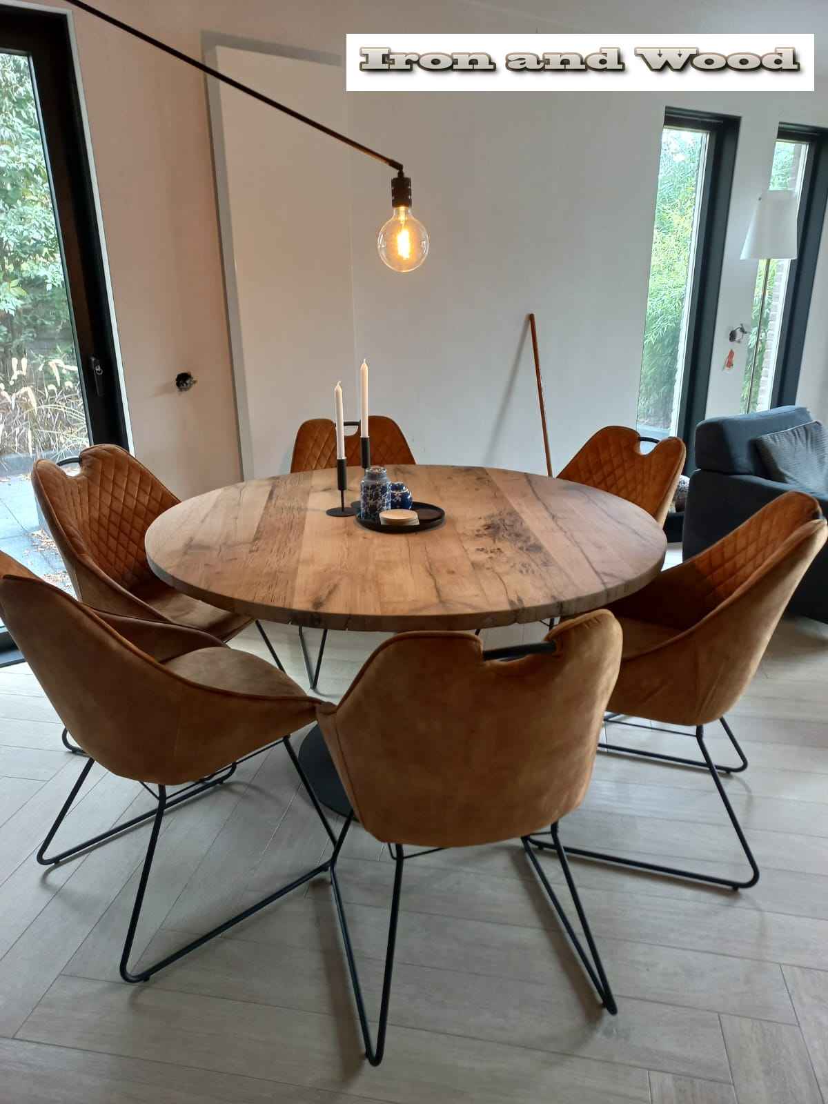 Ronde industriele eettafel "Lille" - Image 11
