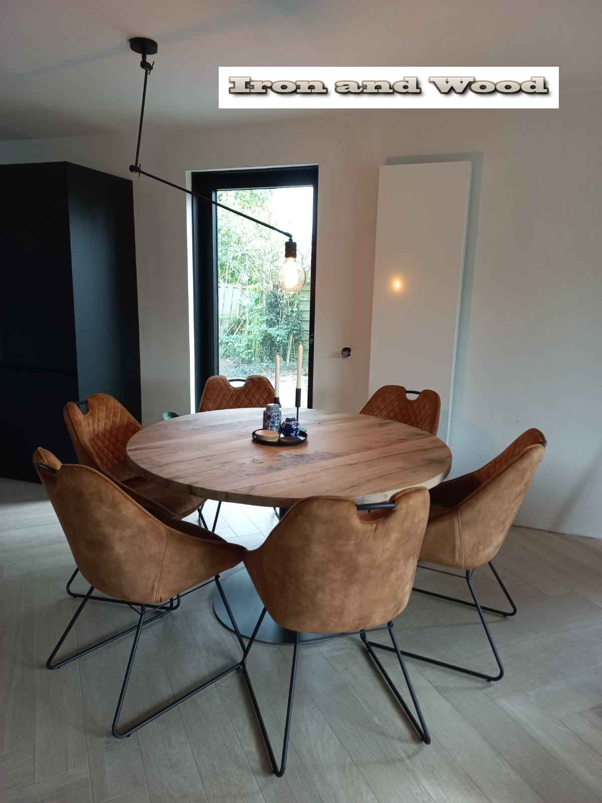 Ronde industriele eettafel "Lille" - Image 9