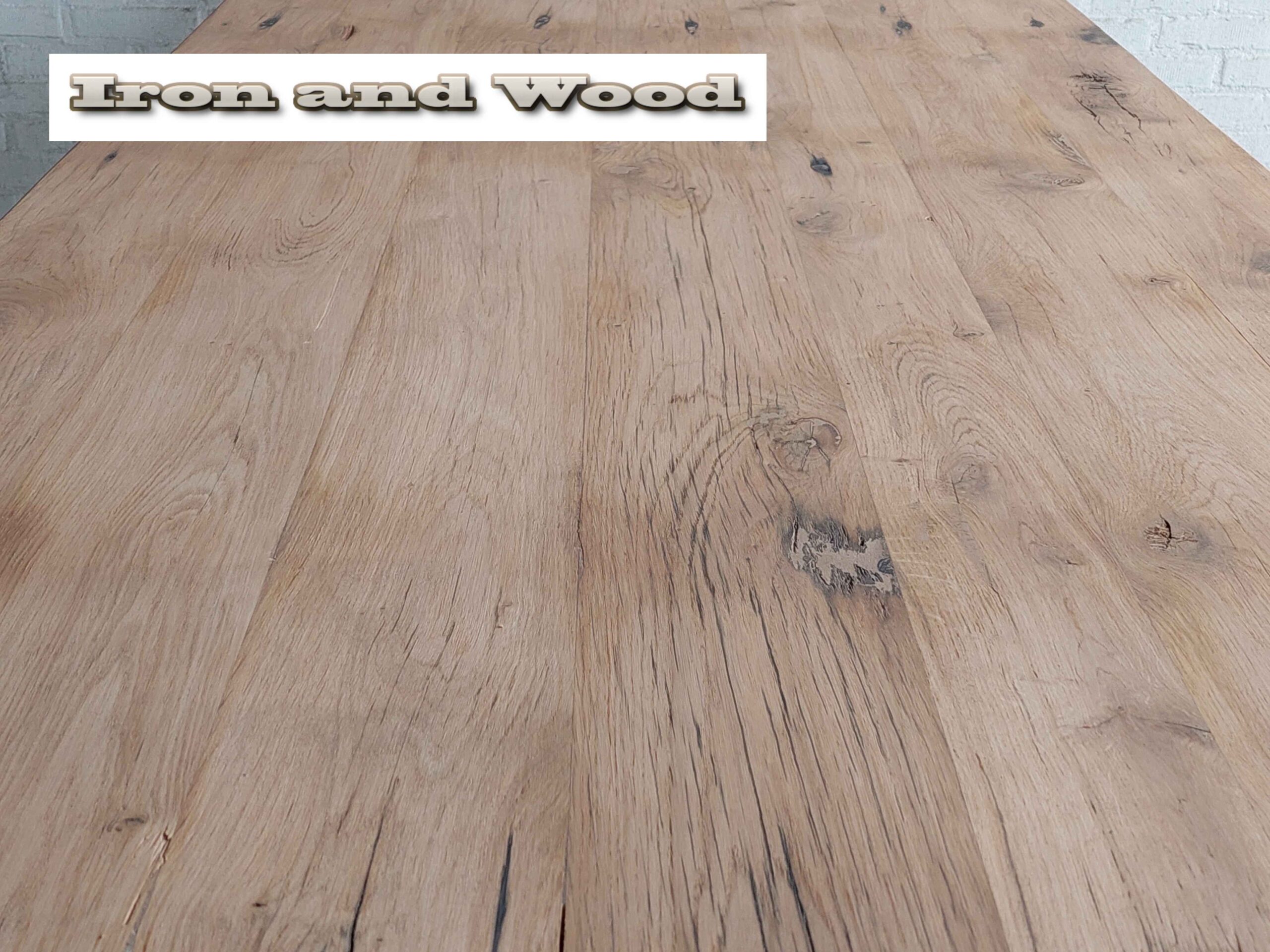 Oud eiken kloostertafel "Warschau" - Afbeelding 11