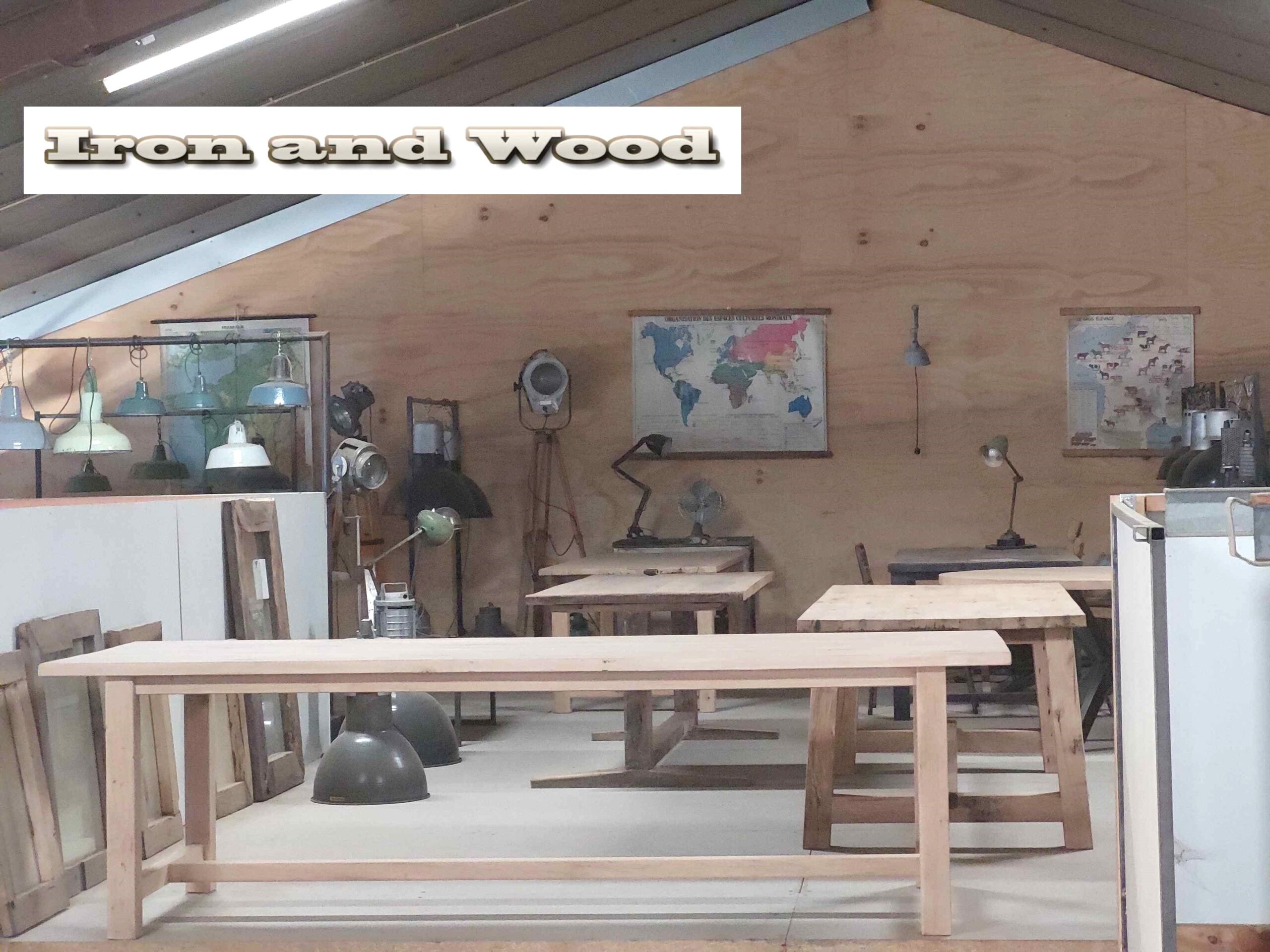 Oud eiken kloostertafel "Warschau" - Afbeelding 15