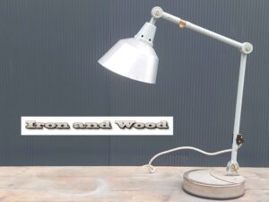 Oude aluminium midgard schemerlamp / bureaulamp