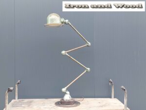 Groene oude vintage industriele 4 arm Jielde lamp