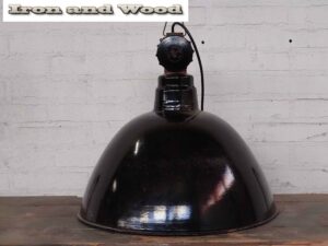 Zwarte industriele oude emaille LBL lamp / fabriekslamp